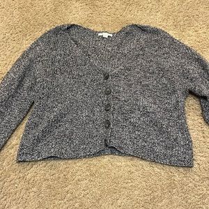 Cropped Knit Cardigan